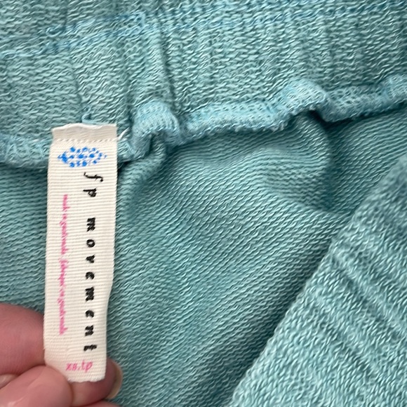 Free People Movement Teal Green Sunny Drawstring Jogger Sweat Pant-XS - Picture 6 of 8